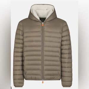 Save The Duck Giga Woman's Hooded Faux Sheepskin Lined.